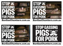 Ban Gas Chambers stickers (large - old design)