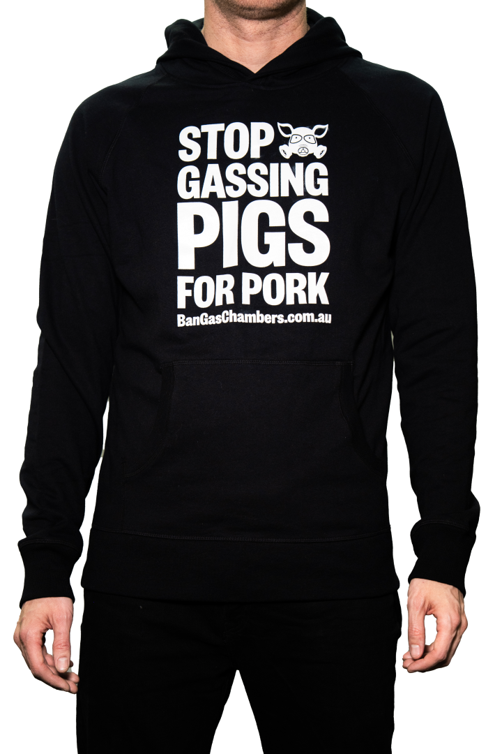 'Stop Gassing Pigs for Pork' Hoodie