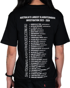 Shut Down Slaughterhouses T-Shirt (black)