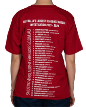 Shut Down Slaughterhouses T-Shirt (red)