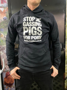 'Stop Gassing Pigs for Pork' Hoodie